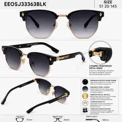 QIRALI 6311 sunglasses in Black — view 5