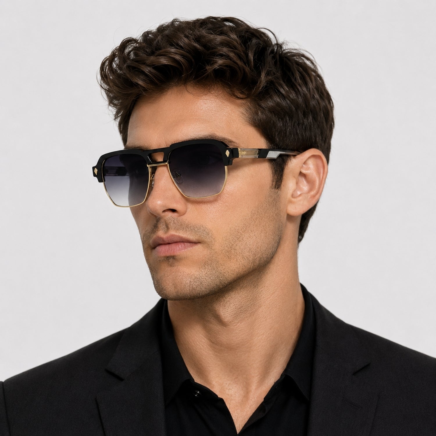 QIRALI 6317 sunglasses in Black — view 6