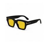 OS26 TF square full-frame eyewear, Black / Yellow, supplied view 2