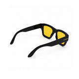 OS26 TF square full-frame eyewear, Black / Yellow, supplied view 4