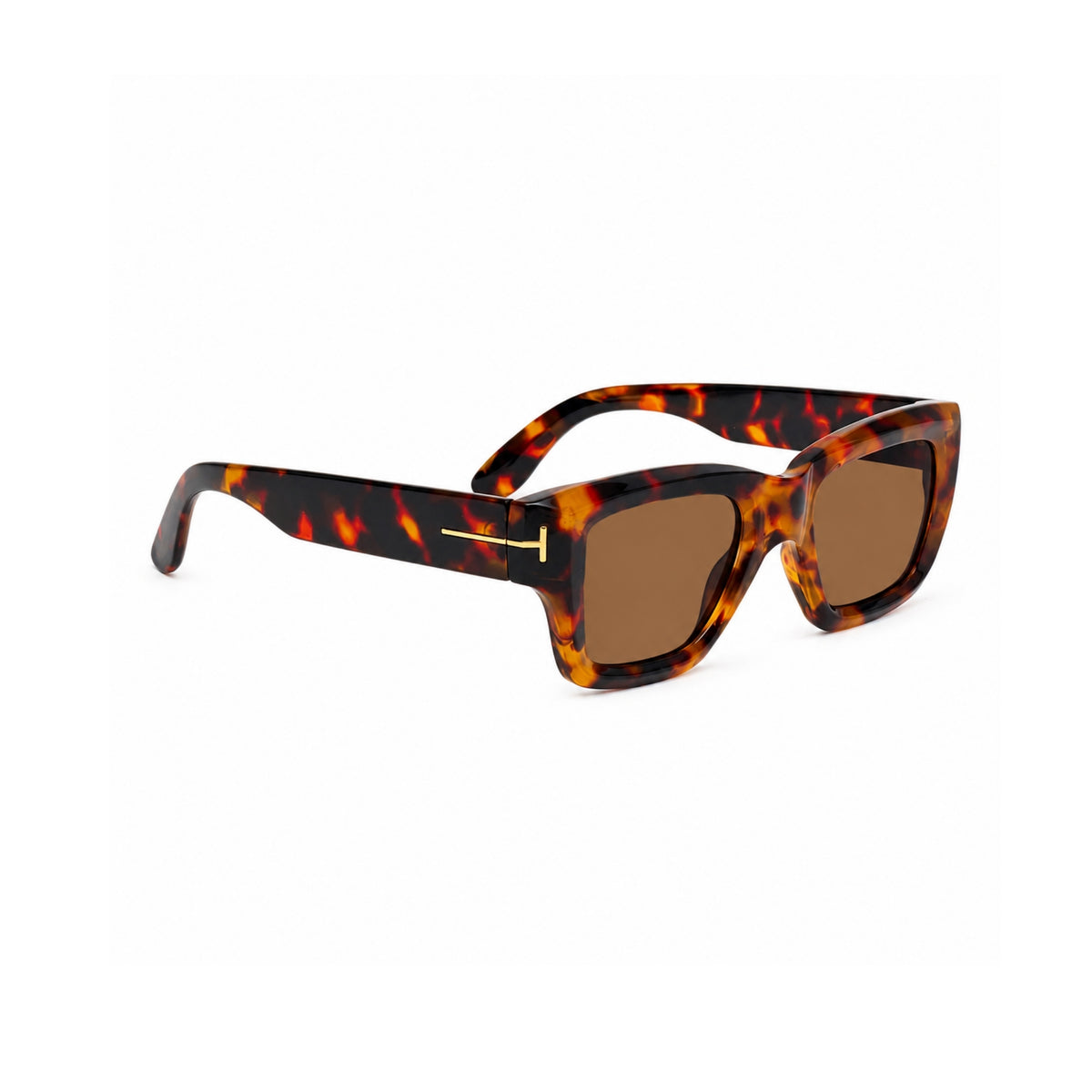OS26 TF square full-frame eyewear, Tortoise / Brown, supplied view 3