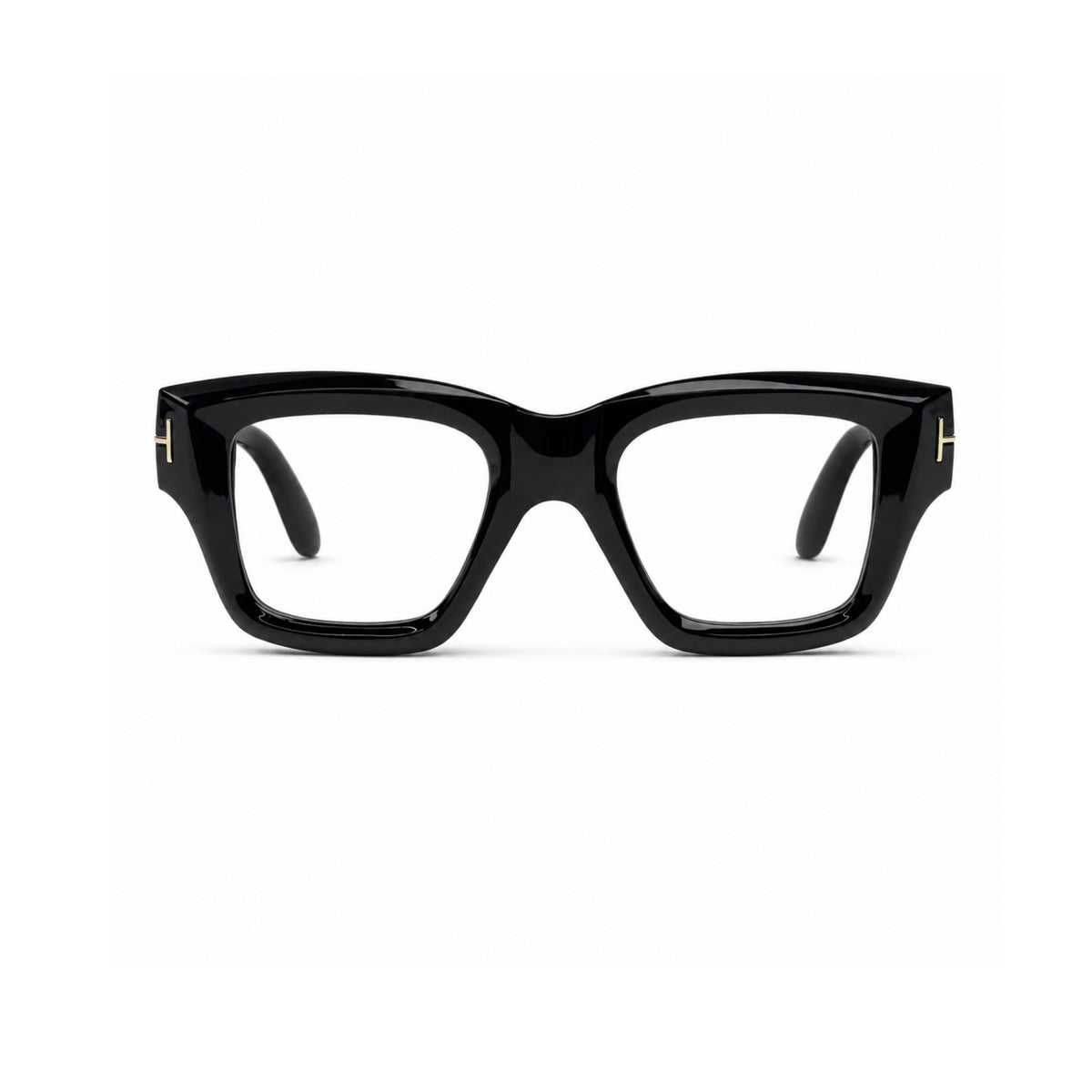 OS26 TF square full-frame eyewear, Black / Clear, supplied view 1