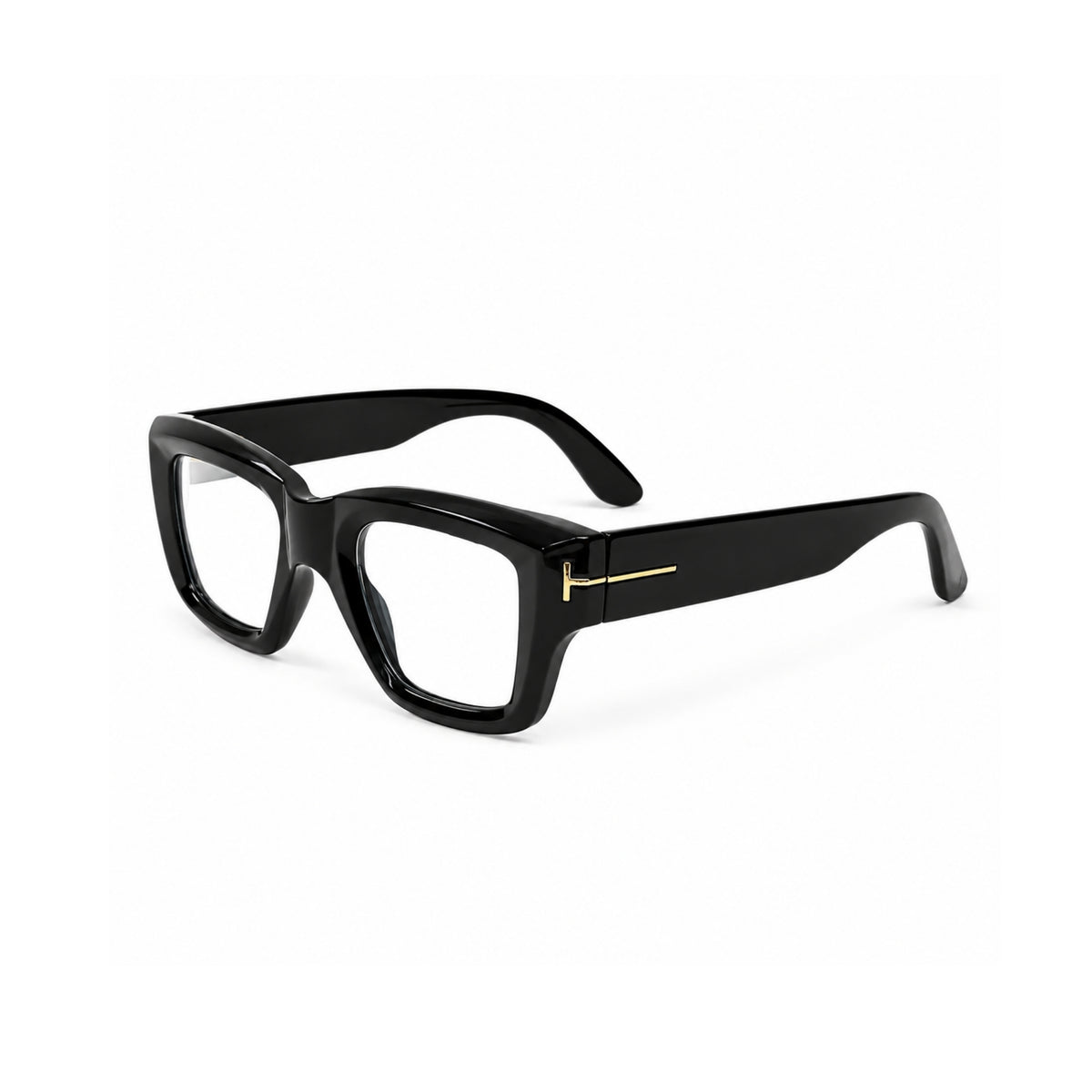 OS26 TF square full-frame eyewear, Black / Clear, supplied view 2