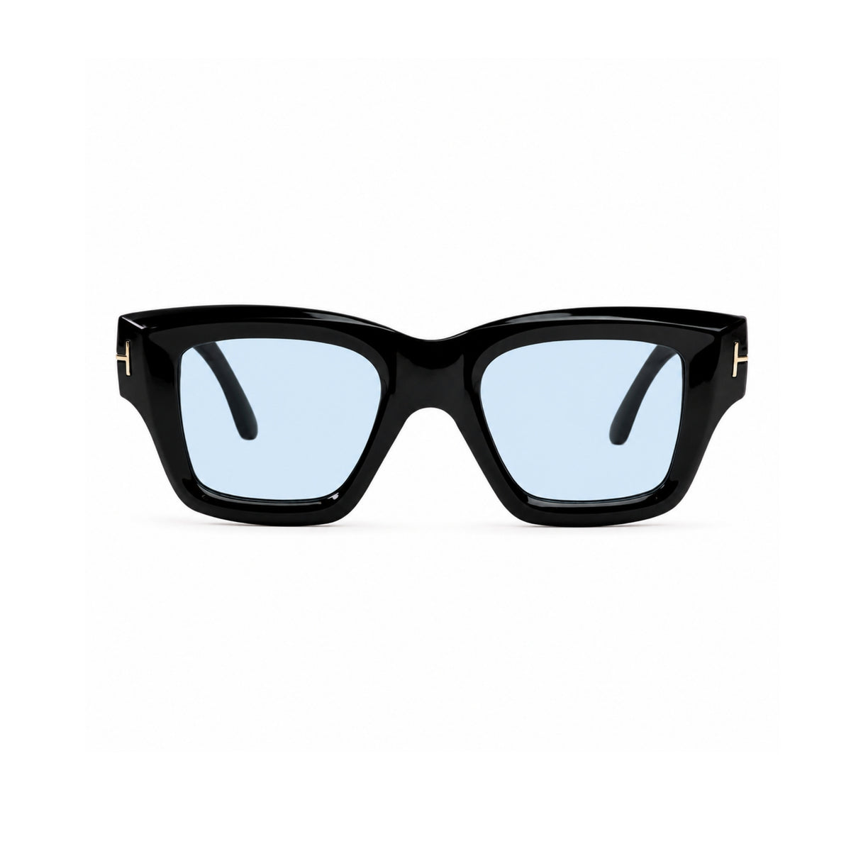 OS26 TF square full-frame eyewear, Black / Light Blue, supplied view 1