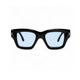 OS26 TF square full-frame eyewear, Black / Light Blue, supplied view 1