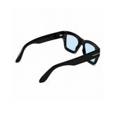 OS26 TF square full-frame eyewear, Black / Light Blue, supplied view 4