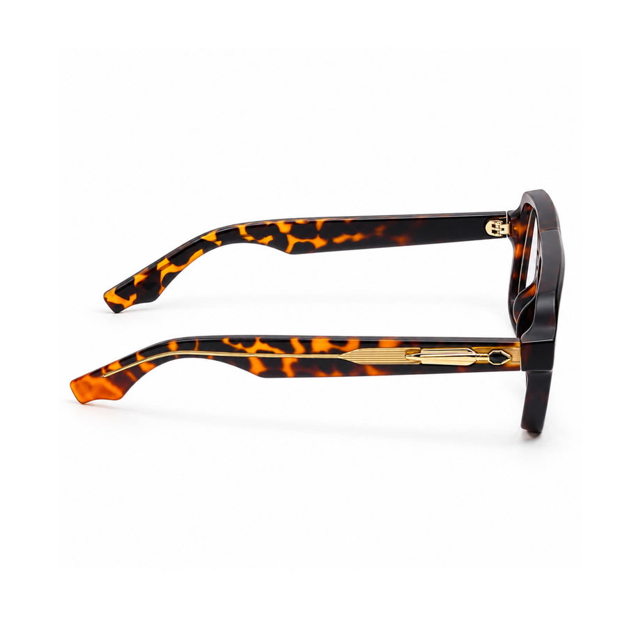 V002 VERLIN Navigator Optical Frame in Tortoise — side view