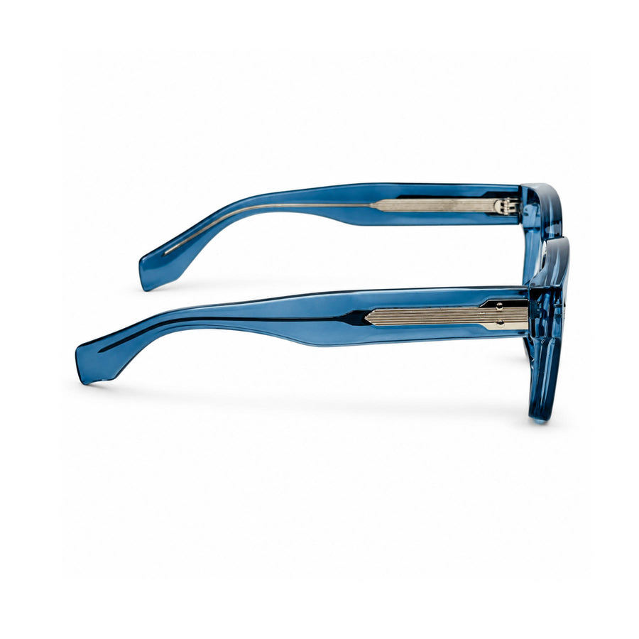 V007 VERLIN Square Optical Frame in Blue — side view