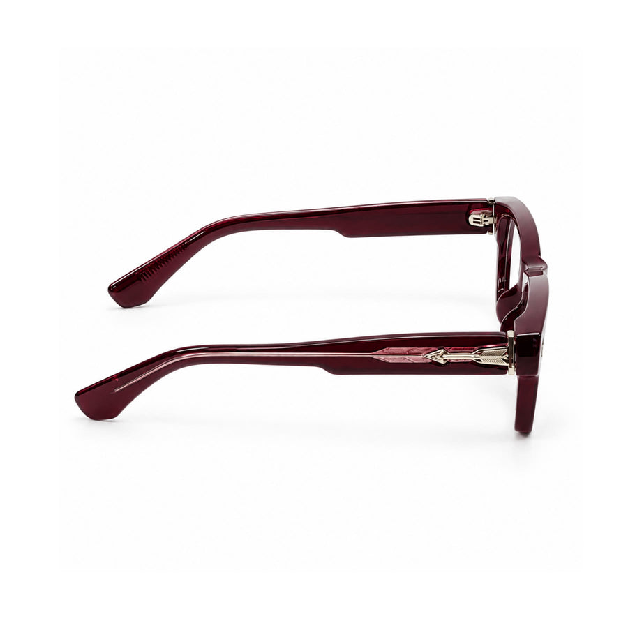 VM001 VERLIN Rectangle Optical Frame in Burgundy — side view