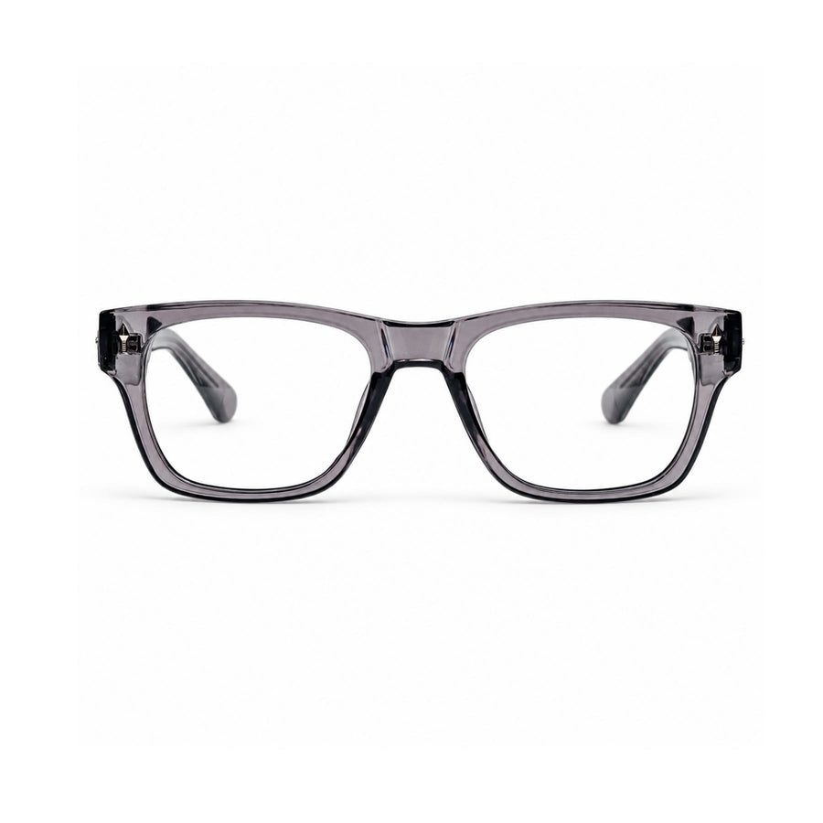 VM001 VERLIN Rectangle Optical Frame in Grey Crystal — front view