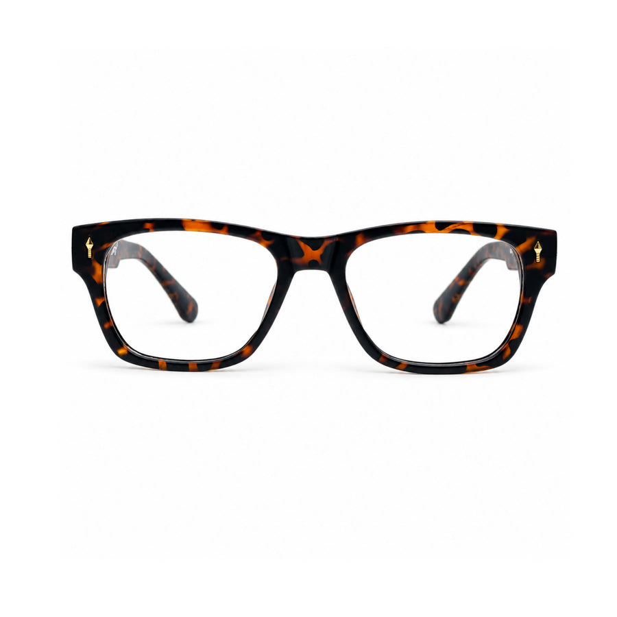 VM001 VERLIN Rectangle Optical Frame in Tortoise — front view