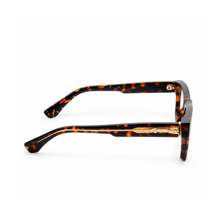 VM001 VERLIN Rectangle Optical Frame in Tortoise — side view