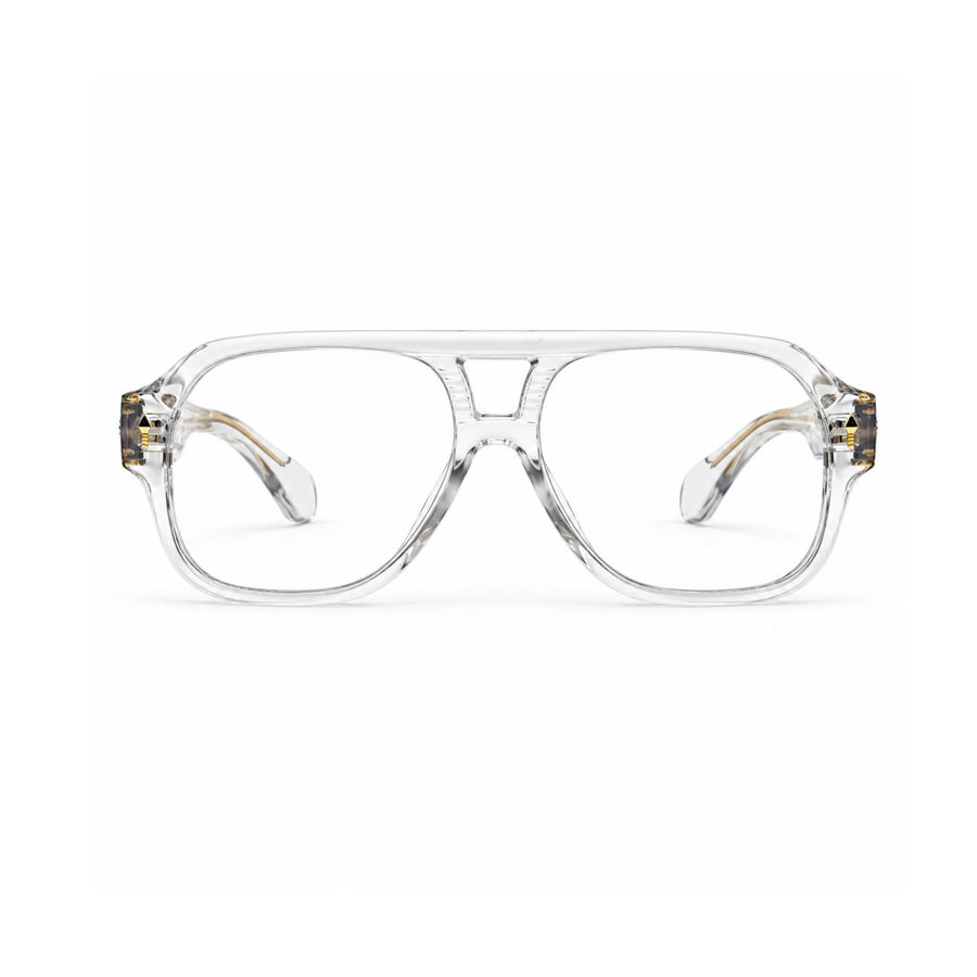 VM008 VERLIN Navigator Optical Frame in Crystal Clear — front view