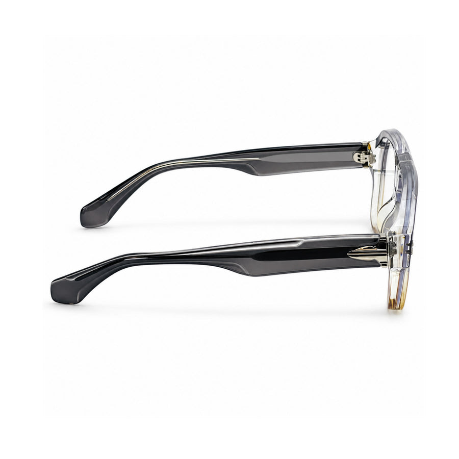 VM008 VERLIN Navigator Optical Frame in Grey Amber — side view